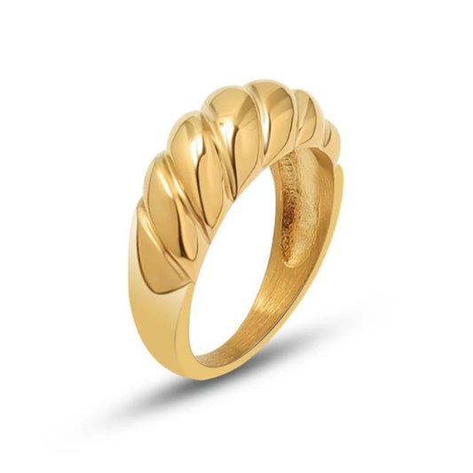 Swirl Chunky Gold Ring