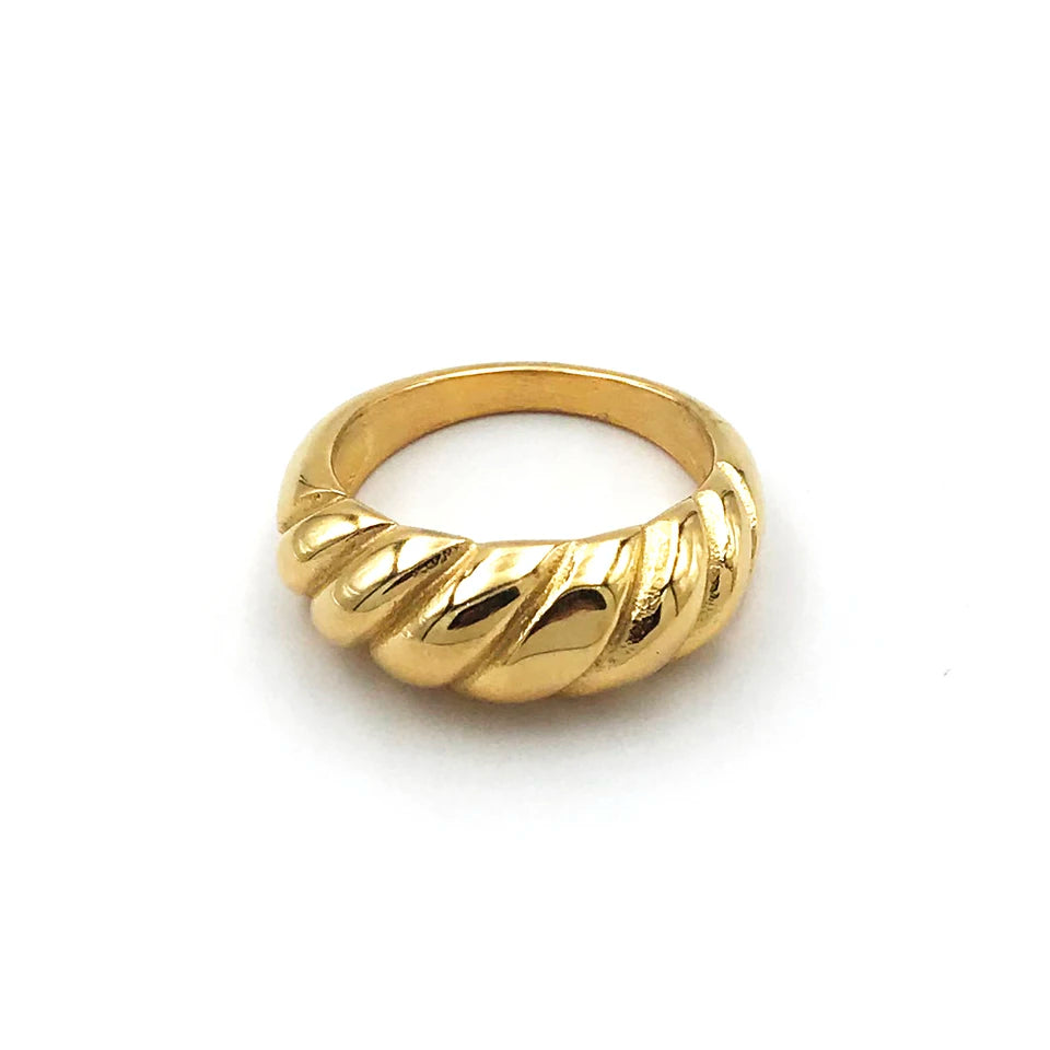 Swirl Chunky Gold Ring