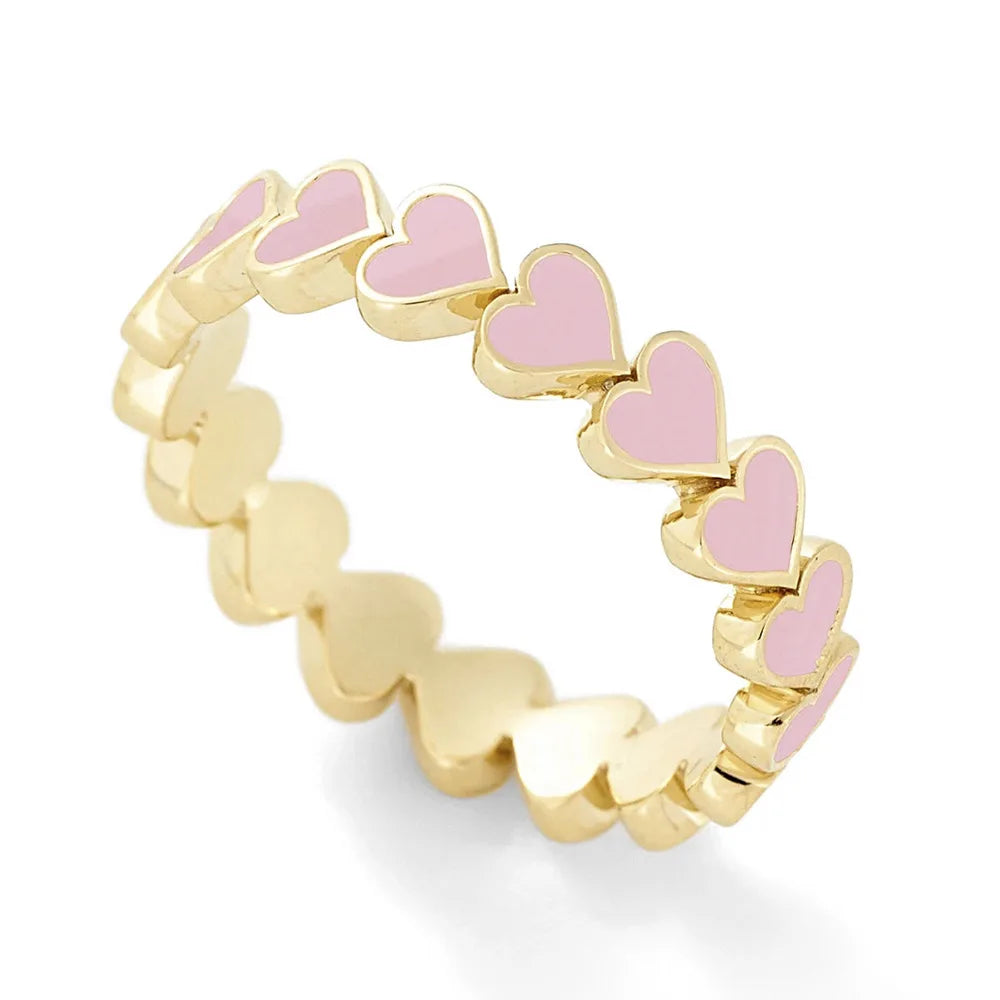 Colorful Heart Ring