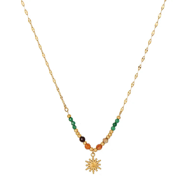 Colorful Sun Necklace