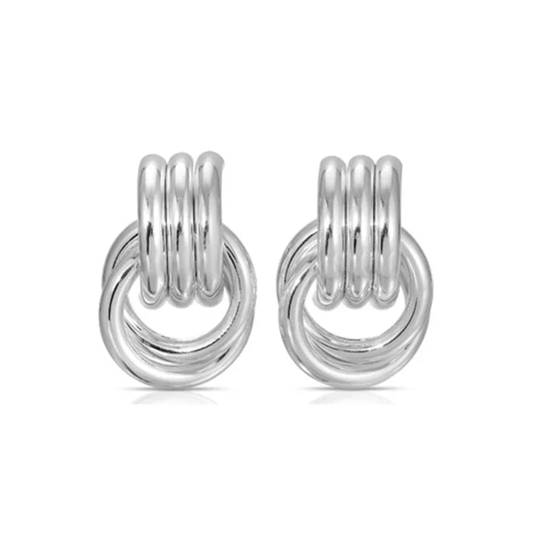 Multilayer Twist Knot Earrings