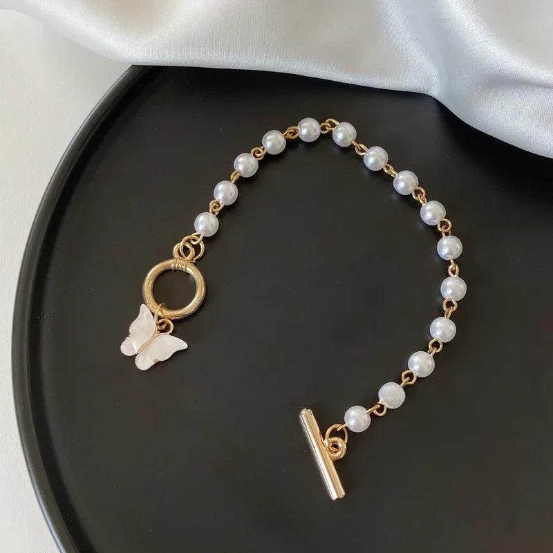 Butterfly Pearl Bracelet