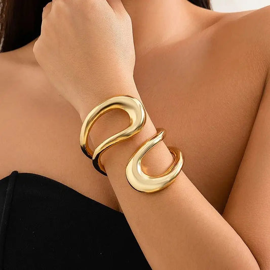 Geometric Twisted Cuff Bracelet