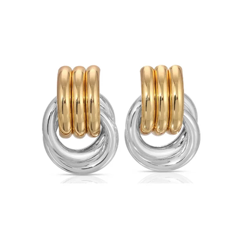 Multilayer Twist Knot Earrings