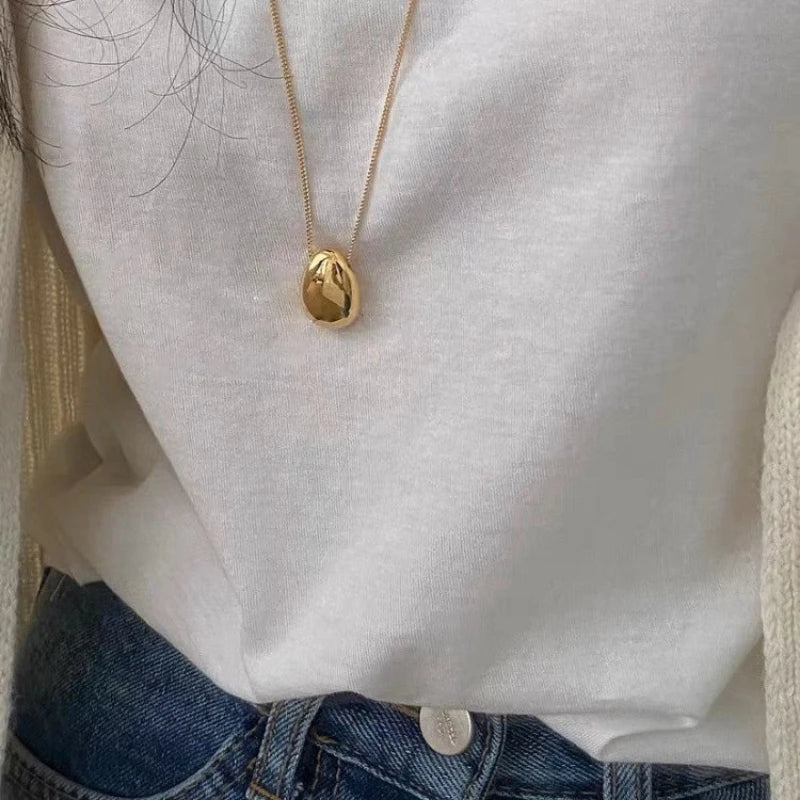 Gold/Silver Teardrop Necklace