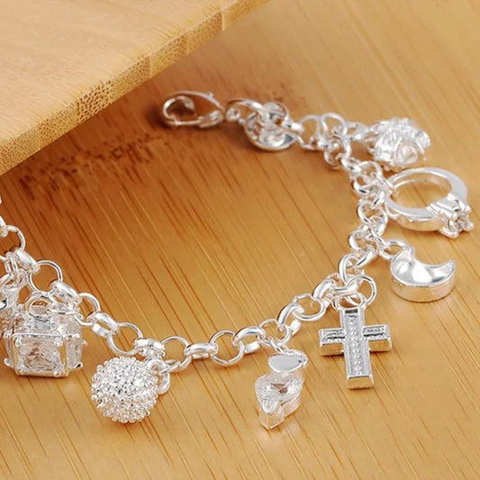 Sterling Silver Charm Bracelet