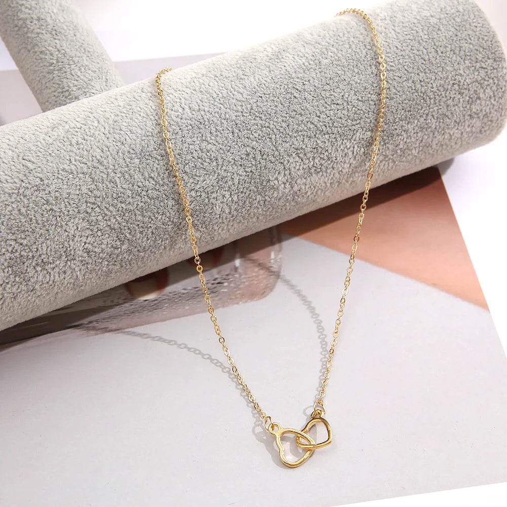 Interlocked Heart Necklace