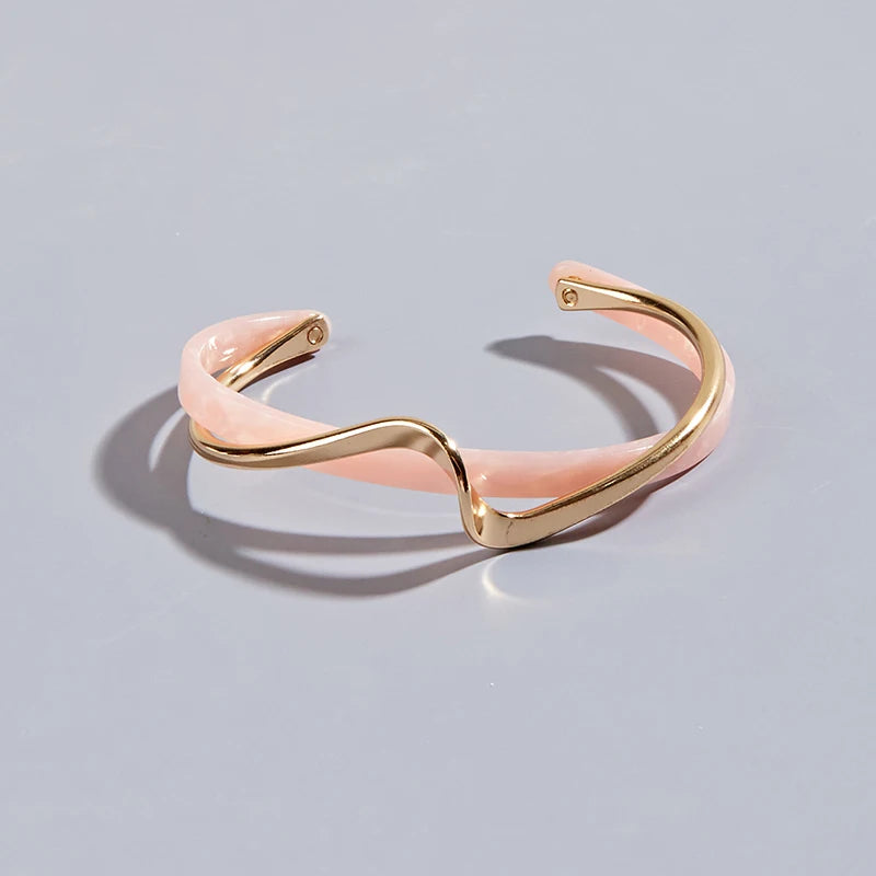 Geometric C Shaped Bracelet