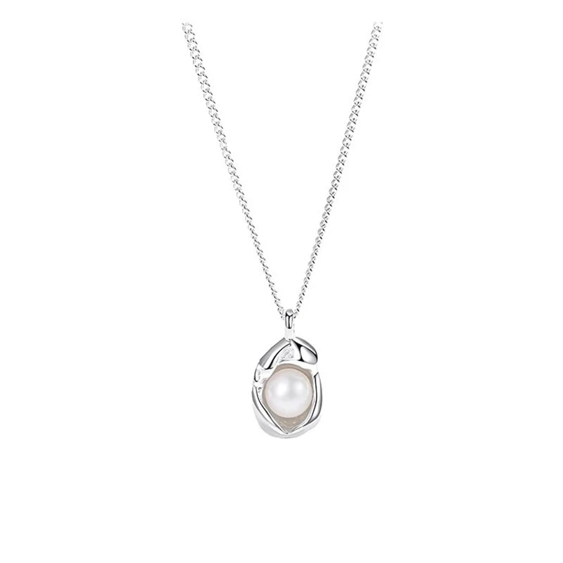 Silver Pearl Necklace