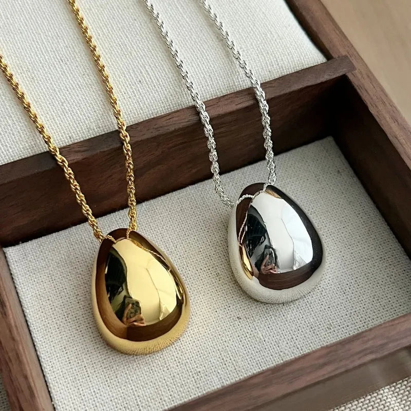 Gold/Silver Teardrop Necklace