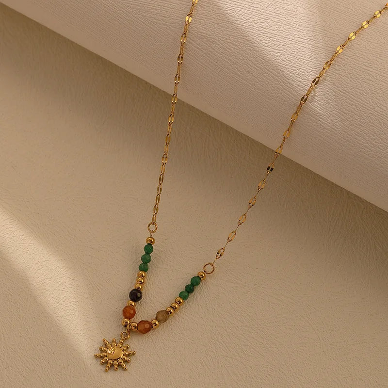 Colorful Sun Necklace