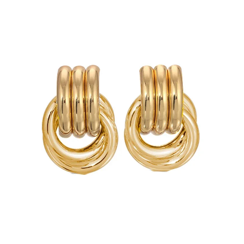 Multilayer Twist Knot Earrings