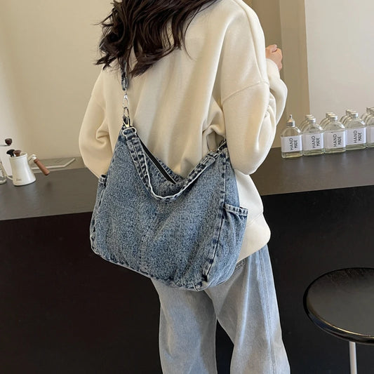 Denim Casual Shoulder Bag