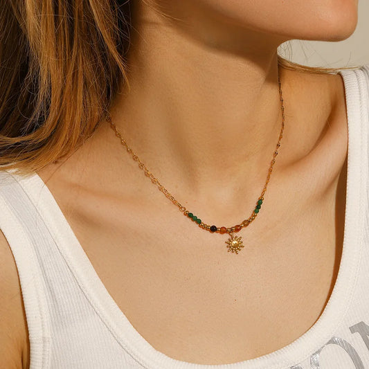 Colorful Sun Necklace