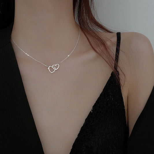 Interlocked Heart Necklace